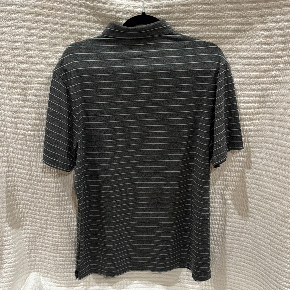 ! EUC Champion Mens Gray Polo Shirt with Stripes Size Large ! - Picture 4 of 5
